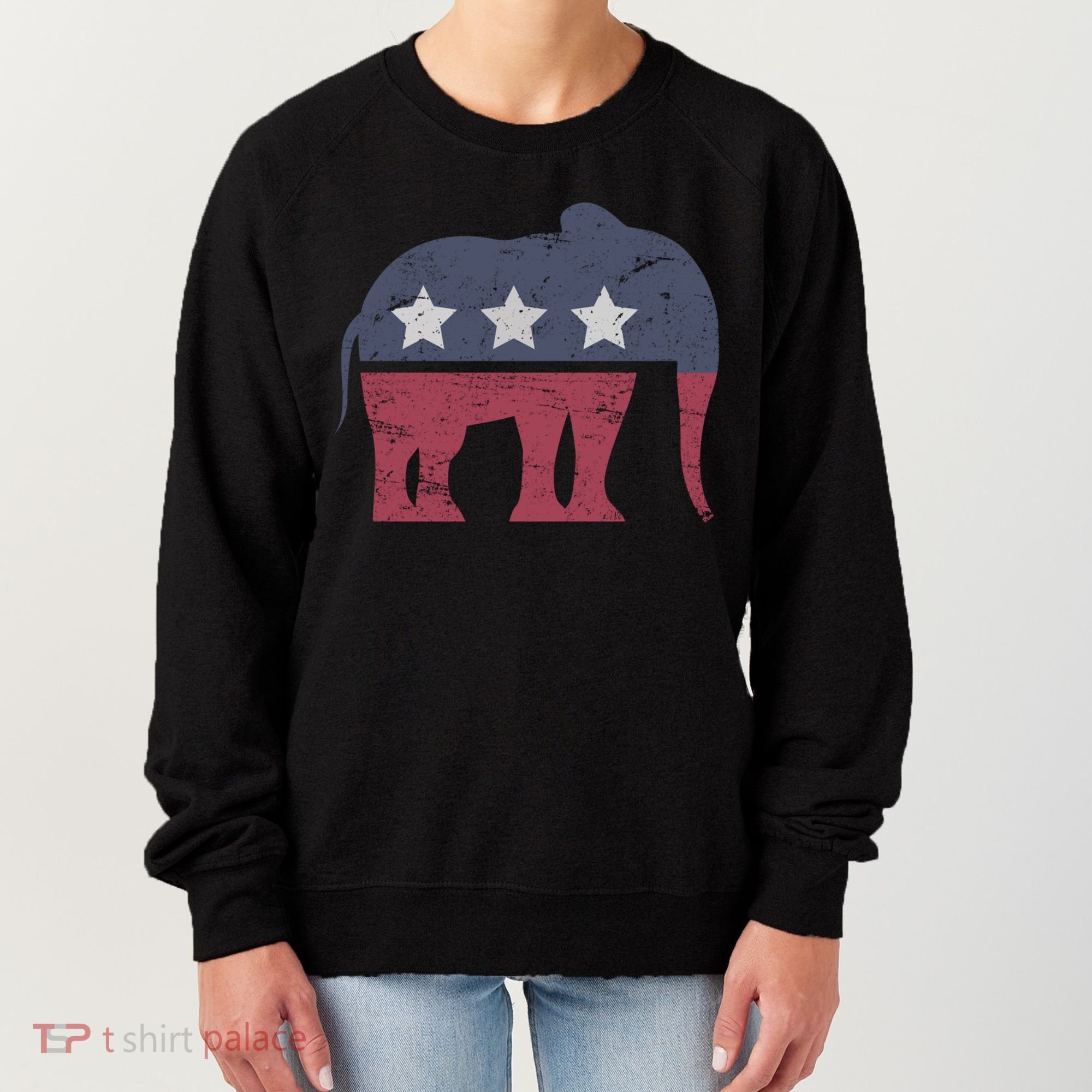 Republican Elephant Cool Support Donald Trump Cute Gift Women's Sweatshirt