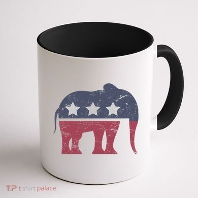 Republican Elephant Cool Support Donald Trump Cute Gift Coffee Mug back