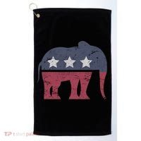 Republican Elephant Cool Support Donald Trump Cute Gift Golf Towel thumb 0