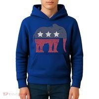 Republican Elephant Cool Support Donald Trump Cute Gift Kids Hoodie thumb 4