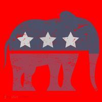 Republican Elephant Cool Support Donald Trump Cute Gift Santa Hat thumb 1
