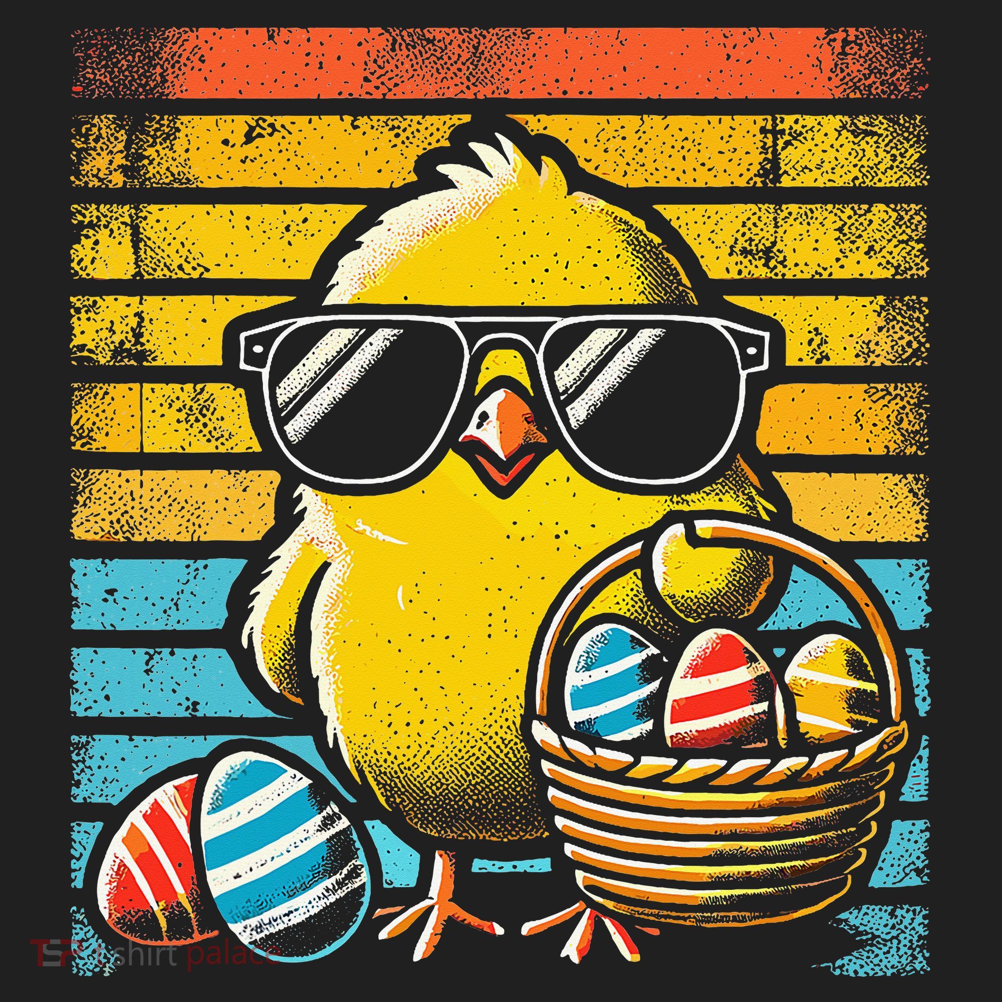 Retro Easter Chick Women Funny Easter Women's Sweatshirt