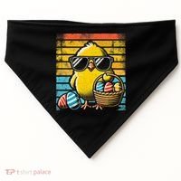Retro Easter Chick Women Funny Easter USA-Made Doggie Bandana thumb 0