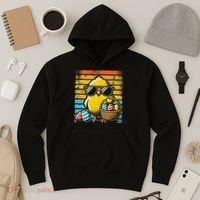 Retro Easter Chick Women Funny Easter Hoodie thumb 3