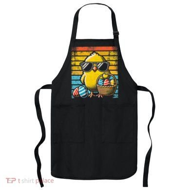 Retro Easter Chick Women Funny Easter Apron