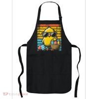Retro Easter Chick Women Funny Easter Apron thumb 0