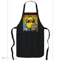 Retro Easter Chick Women Funny Easter Apron thumb 0