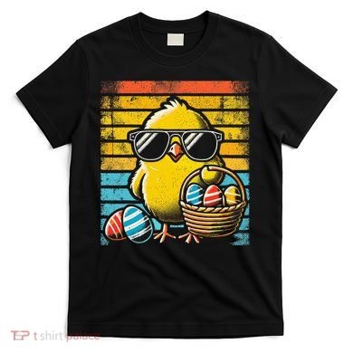 Retro Easter Chick Women Funny Easter T-Shirt