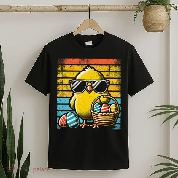 Retro Easter Chick Women Funny Easter T-Shirt