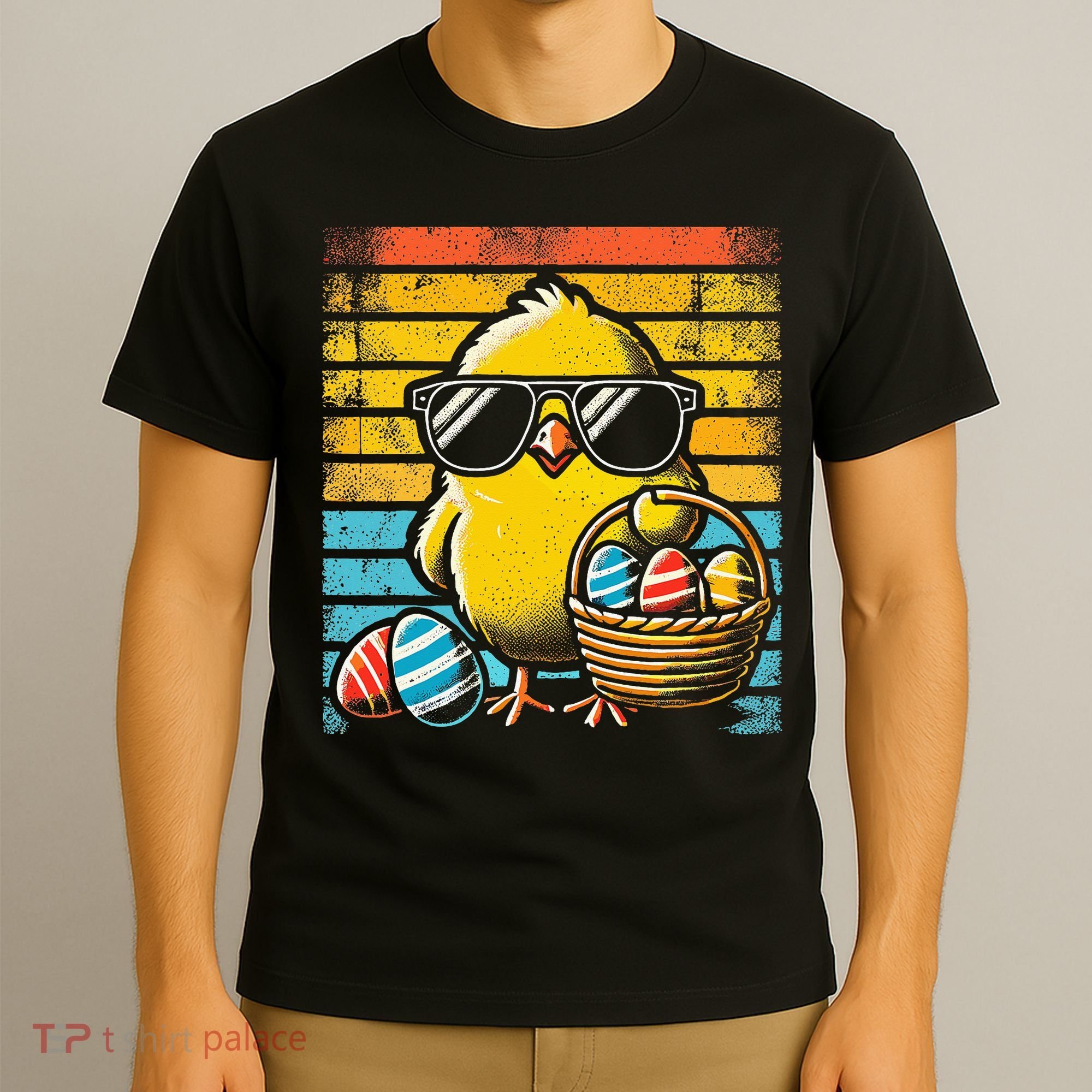 Retro Easter Chick Women Funny Easter T-Shirt