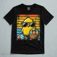 Retro Easter Chick Women Funny Easter T-Shirt thumb 5