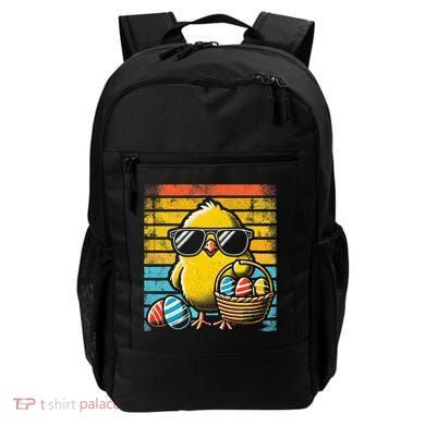 Retro Easter Chick Women Funny Easter Backpack