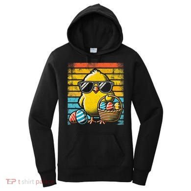 Retro Easter Chick Women Funny Easter Women's Hoodie