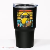 Retro Easter Chick Women Funny Easter Tumbler thumb 0