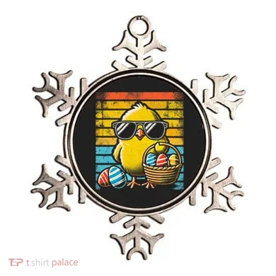 Retro Easter Chick Women Funny Easter Ornament