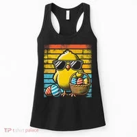 Retro Easter Chick Women Funny Easter Women's Tank Top thumb 0
