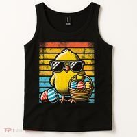 Retro Easter Chick Women Funny Easter Tank Top thumb 2