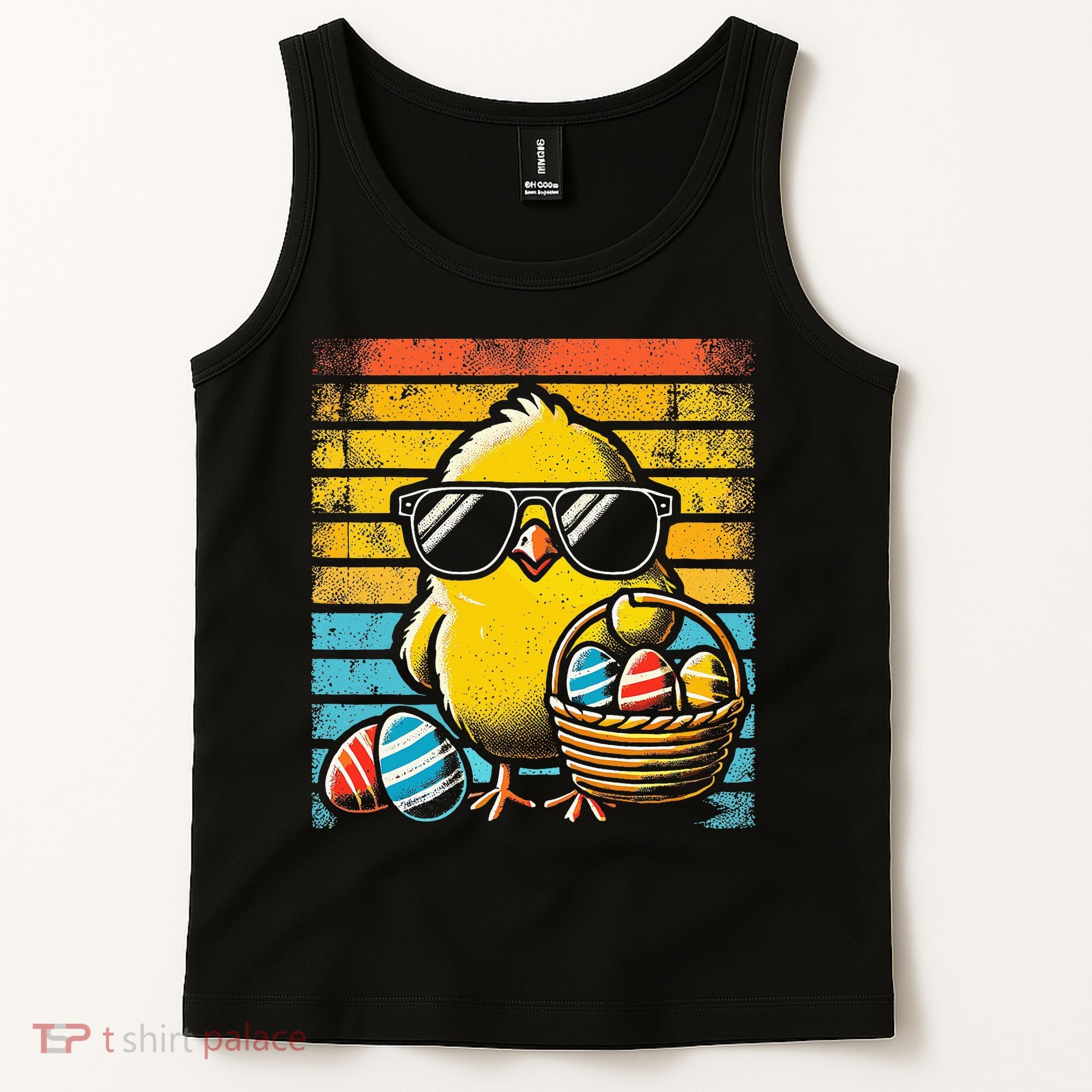 Retro Easter Chick Women Funny Easter Tank Top