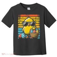 Retro Easter Chick Women Funny Easter Toddler T-Shirt thumb 0