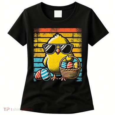 Retro Easter Chick Women Funny Easter Women's T-Shirt