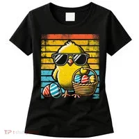 Retro Easter Chick Women Funny Easter Women's T-Shirt thumb 0