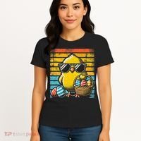 Retro Easter Chick Women Funny Easter Women's T-Shirt thumb 4
