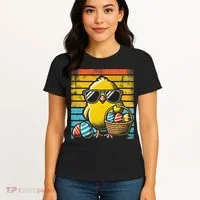 Retro Easter Chick Women Funny Easter Women's T-Shirt thumb 4