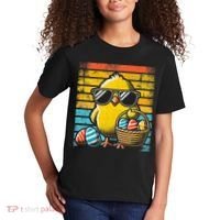 Retro Easter Chick Women Funny Easter Kids T-Shirt thumb 2