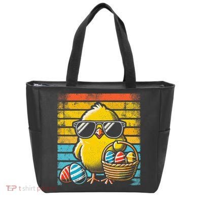 Retro Easter Chick Women Funny Easter Tote Bag