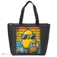 Retro Easter Chick Women Funny Easter Tote Bag thumb 0