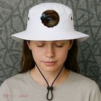 Realistic Eagle Close Up Bucket Hat thumb 3