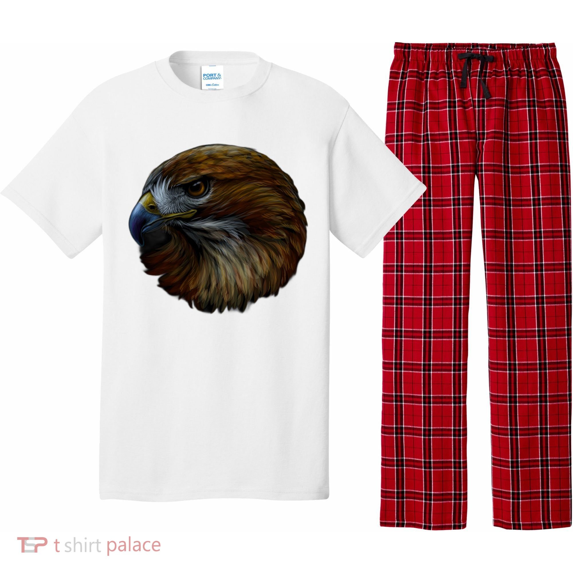 Realistic Eagle Close Up Pajama Set
