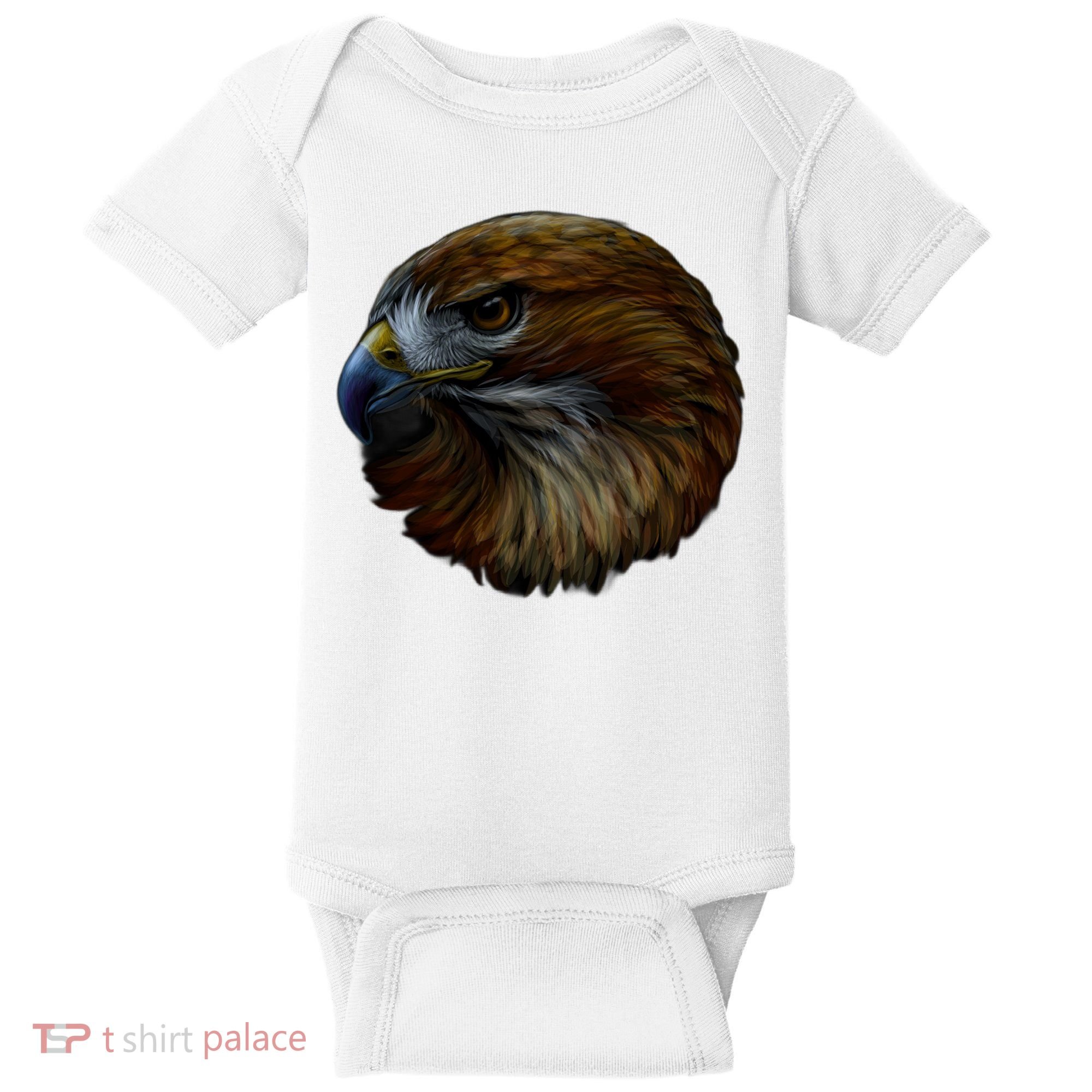 Realistic Eagle Close Up Baby Bodysuit