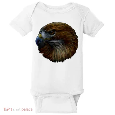 Realistic Eagle Close Up Baby Bodysuit