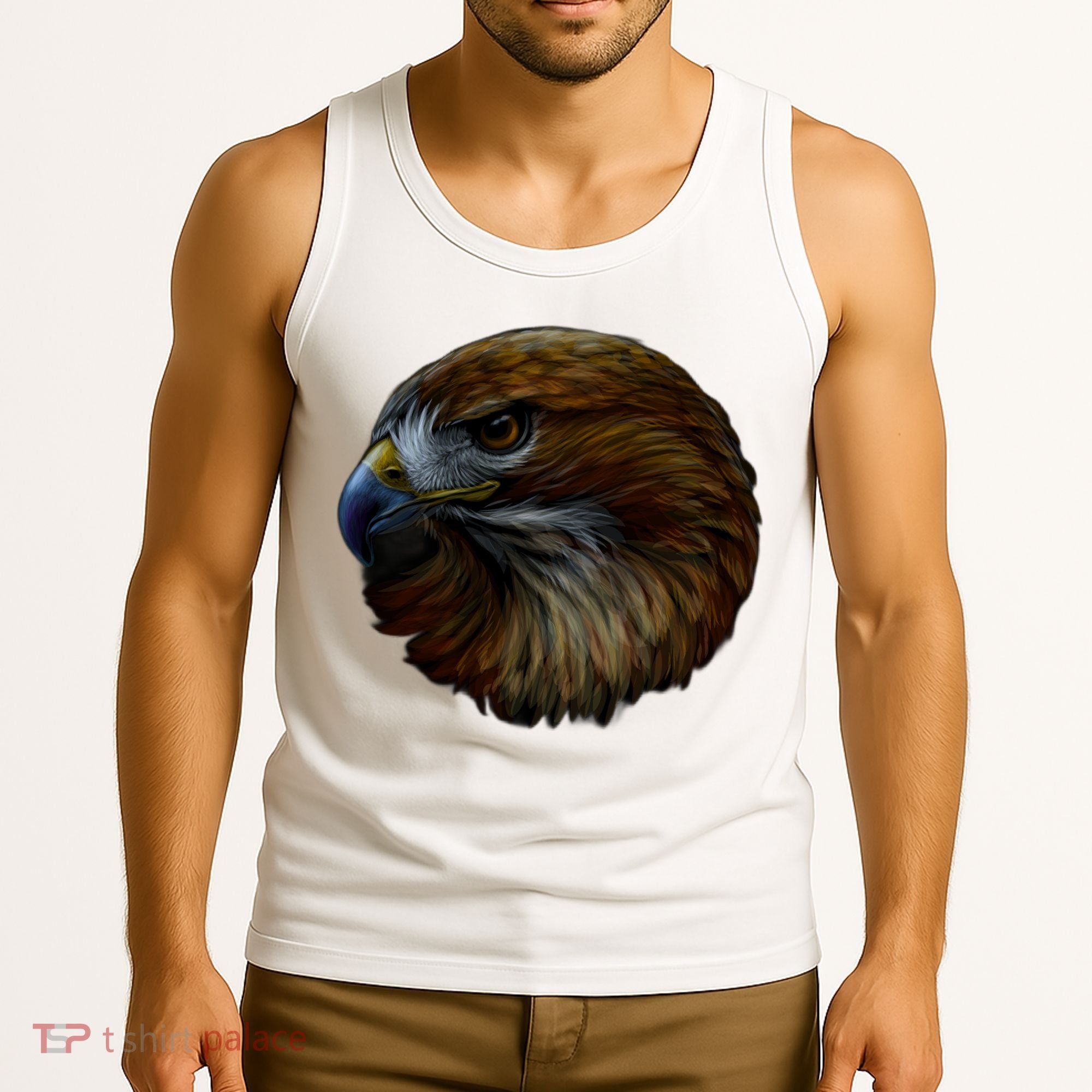 Realistic Eagle Close Up Tank Top