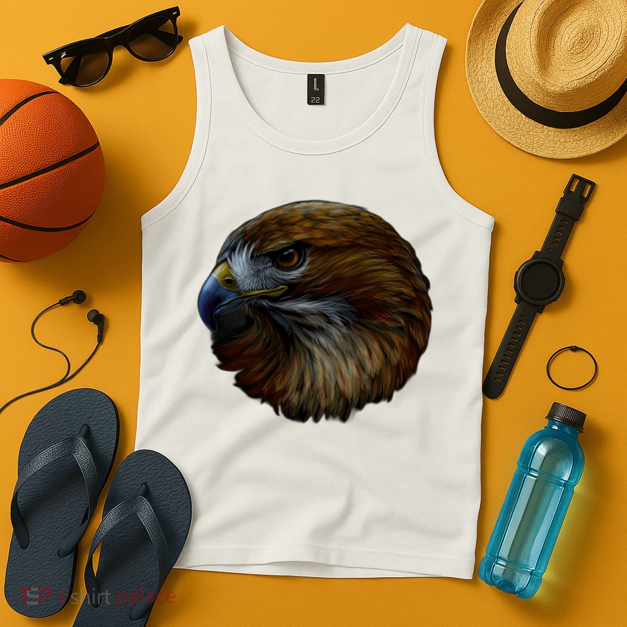 Realistic Eagle Close Up Tank Top