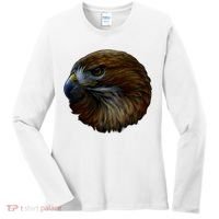 Realistic Eagle Close Up Women's Long Sleeve Shirt thumb 0