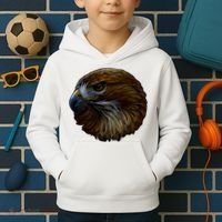 Realistic Eagle Close Up Kids Hoodie thumb 2
