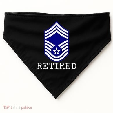 Retired E9 Chief Master Sergeant USA-Made Doggie Bandana