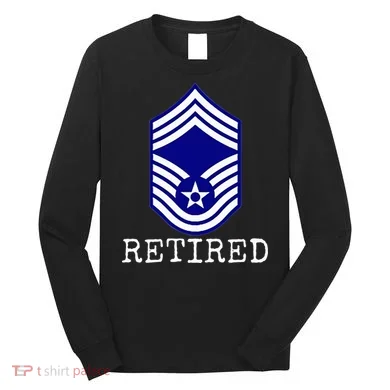 Retired E9 Chief Master Sergeant Long Sleeve Shirt