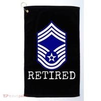 Retired E9 Chief Master Sergeant Golf Towel thumb 0