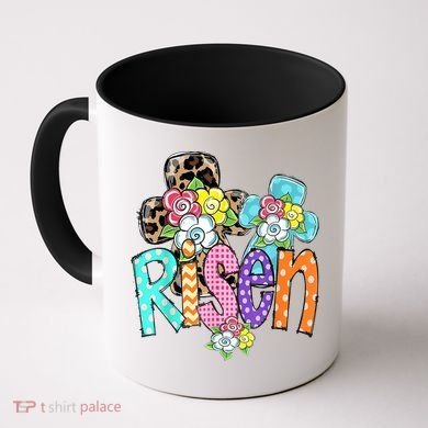 Risen Easter Cross Colorful Coffee Mug