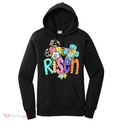 Risen Easter Cross Colorful Women's Hoodie