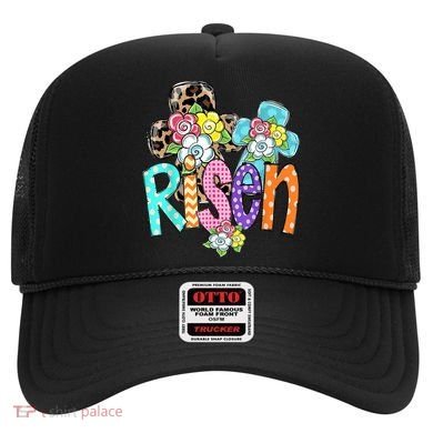 Risen Easter Cross Colorful Hat