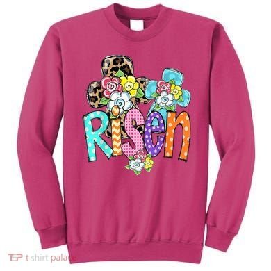 Risen Easter Cross Colorful Sweatshirt