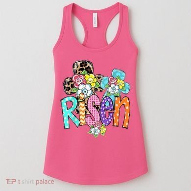 Risen Easter Cross Colorful Women's Tank Top