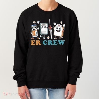 Retro Er Crew Emergency Room Funny Er Ed Nurse Tech Gift Women's Sweatshirt