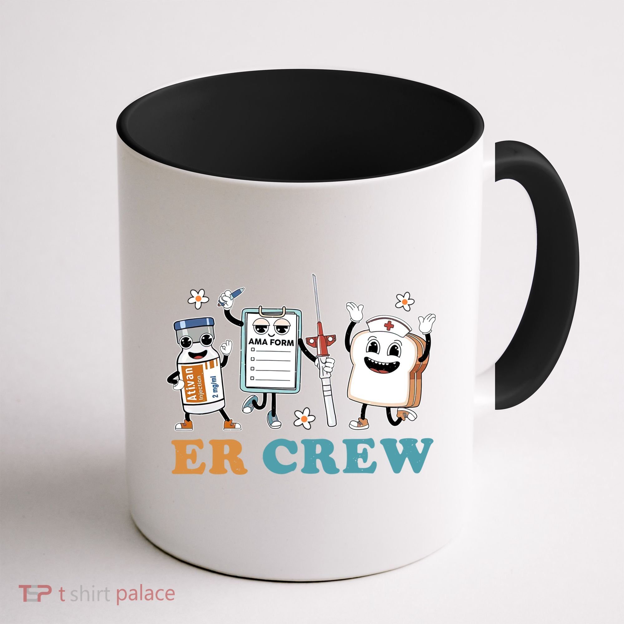 Retro Er Crew Emergency Room Funny Er Ed Nurse Tech Gift Coffee Mug
