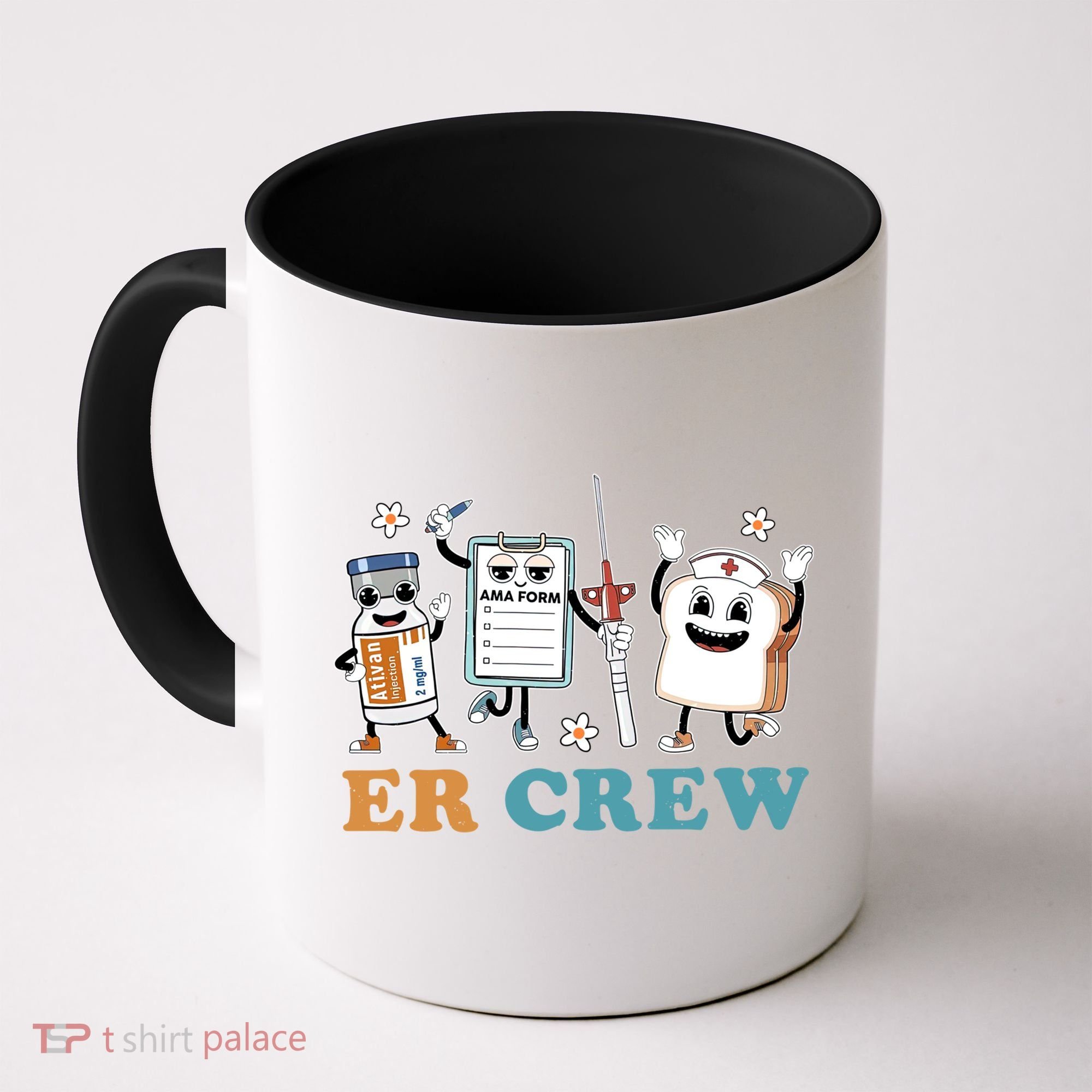 Retro Er Crew Emergency Room Funny Er Ed Nurse Tech Gift Coffee Mug