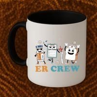 Retro Er Crew Emergency Room Funny Er Ed Nurse Tech Gift Coffee Mug thumb 2